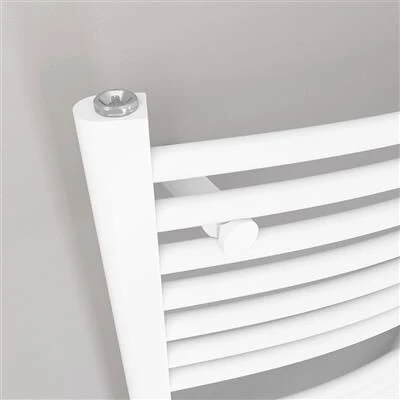Eastbrook Biava Gebogen Handdoekradiator 45x170cm 849W Wit Glans - Afbeelding 3