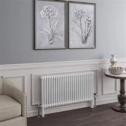 Eastbrook Imperia 2 Koloms Radiator 115x60cm 1588W Wit Glans