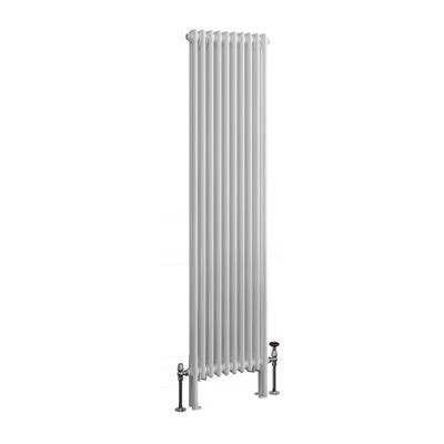 Eastbrook Imperia 2 Koloms Radiator 45x180cm 1487W Wit Glans - Afbeelding 2