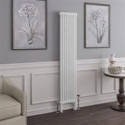 Eastbrook Imperia 2 Koloms Radiator 40x180cm 1190W Wit Glans