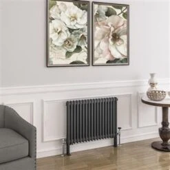Eastbrook Imperia 2 Koloms Radiator 85x60cm 1143W Antraciet