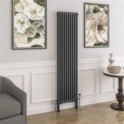 Eastbrook Imperia 2 Koloms Radiator 45x180cm 1487W Antraciet