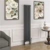 Eastbrook Imperia 2 Koloms Radiator 40x180cm 1190W Antraciet