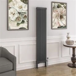 Eastbrook Imperia 2 Koloms Radiator 40x180cm 1190W Antraciet