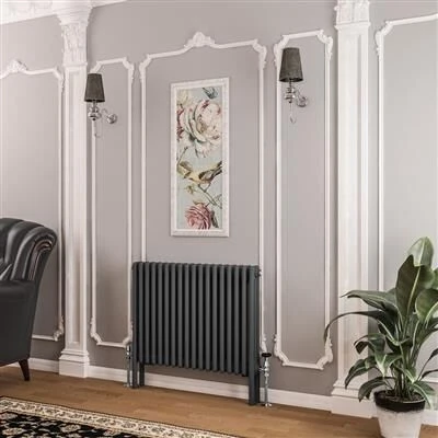 Eastbrook Imperia 3 Koloms Radiator 85x60cm 1498W Antraciet
