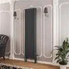 Eastbrook Imperia 3 Koloms Radiator 45x180cm 2623W Antraciet