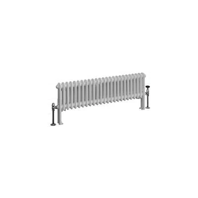 Eastbrook Imperia 2 Koloms Radiator 115x30cm 875W Wit Glans - Afbeelding 2