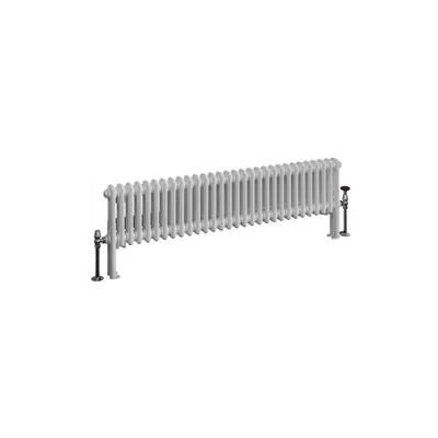 Eastbrook Imperia 2 Koloms Radiator 135x30cm 1048W Wit Glans - Afbeelding 2
