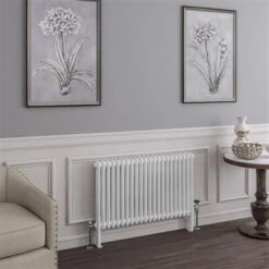 Eastbrook Imperia 2 Koloms Radiator 100x60cm 1407W Wit Glans