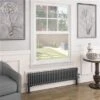 Eastbrook Imperia 2 Koloms Radiator 135x30cm 1048W Antraciet