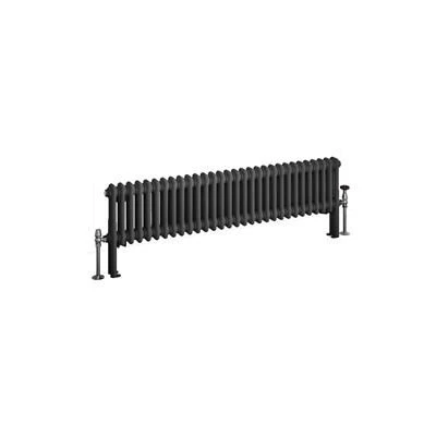 Eastbrook Imperia 2 Koloms Radiator 135x30cm 1048W Antraciet - Afbeelding 2