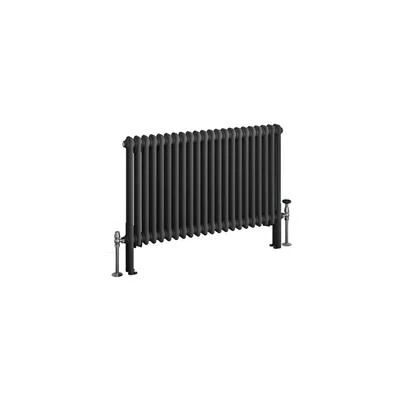 Eastbrook Imperia 2 Koloms Radiator 100x60cm 1407W Antraciet - Afbeelding 2