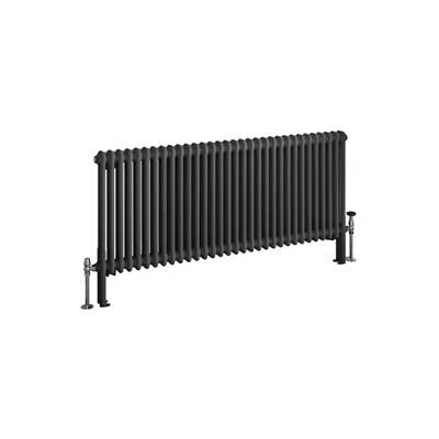 Eastbrook Imperia 2 Koloms Radiator 145x60cm 2046W Antraciet - Afbeelding 2