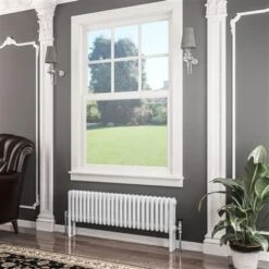 Eastbrook Imperia 3 Koloms Radiator 115x30cm 1278W Wit Glans