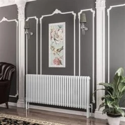 Eastbrook Imperia 3 Koloms Radiator 145x60cm 3024W Wit Glans