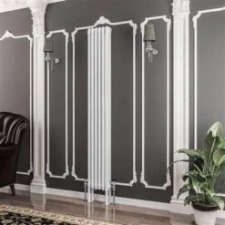 Eastbrook Imperia 3 Koloms Radiator 30x180cm 1608W Wit Glans