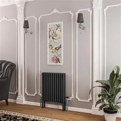 Eastbrook Imperia 3 Koloms Radiator 55x60cm 1134W Antraciet
