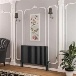 Eastbrook Imperia 3 Koloms Radiator 100x60cm 2079W Antraciet