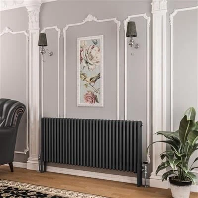 Eastbrook Imperia 3 Koloms Radiator 145x60cm 3024W Antraciet