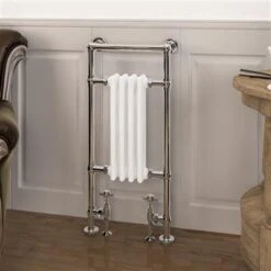 Eastbrook Avon Radiator 45x95cm 450W Chroom/wit Glans