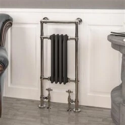 Eastbrook Avon Radiator 45x95cm 450W Chroom/antraciet