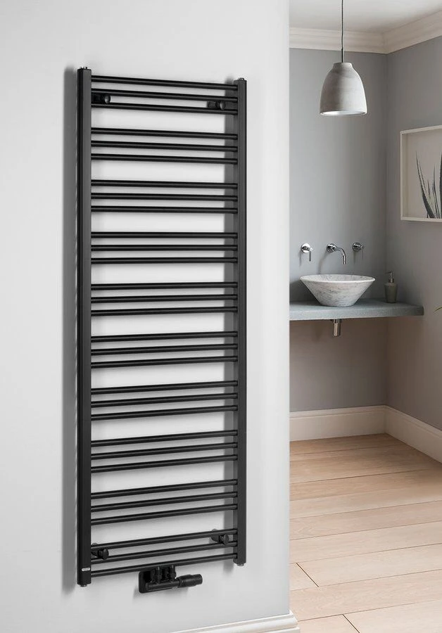 Bruckner Albrecht Handdoekradiator 60x157cm 765W Mat Zwart - Afbeelding 2