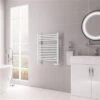 Eastbrook Biava Multirail Handdoekradiator 60x70cm 438W Wit Glans