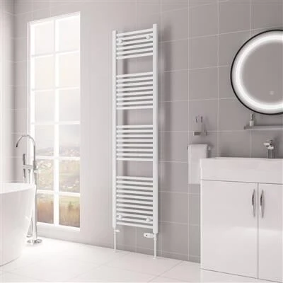 Eastbrook Biava Multirail Handdoekradiator 45x170cm 843W Wit Glans