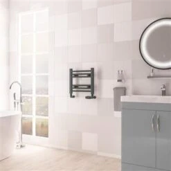 Eastbrook Biava Multirail Handdoekradiator 40x35cm 145W Antraciet