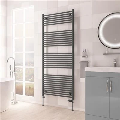 Eastbrook Biava Multirail Handdoekradiator 75x170cm 1302W Antraciet