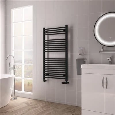 Eastbrook Biava Multirail Handdoekradiator 60x110cm 695W Zwart Mat