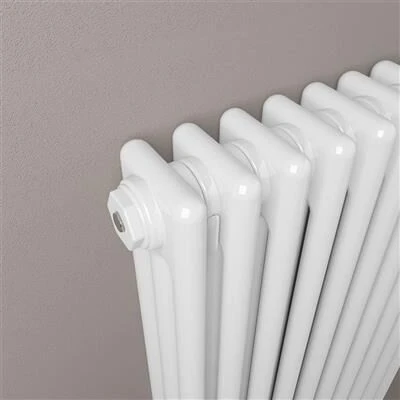 Eastbrook Rivassa 3 Koloms Radiator 40x60cm Staal 734W Wit Glans - Afbeelding 3