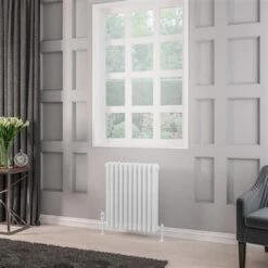 Eastbrook Rivassa 3 Koloms Radiator 50x60cm Staal 898W Wit Glans
