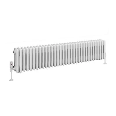 Eastbrook Rivassa 4 Koloms Radiator 150x30cm Staal 1796W Wit Glans - Afbeelding 2