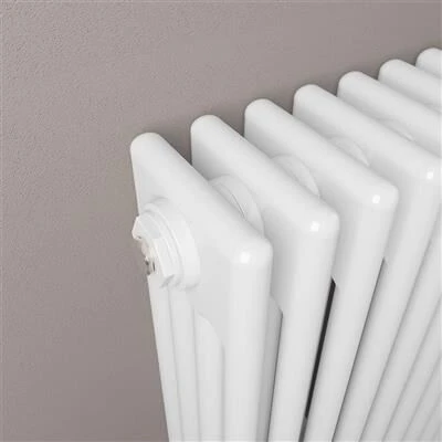 Eastbrook Rivassa 4 Koloms Radiator 150x30cm Staal 1796W Wit Glans - Afbeelding 3