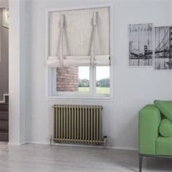 Eastbrook Rivassa 2 Koloms Radiator 85x60cm Staal 1133W Brons
