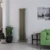 Eastbrook Rivassa 2 Koloms Radiator 40x180cm Staal 1245W Brons