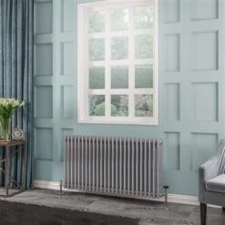 Eastbrook Rivassa 3 Koloms Radiator 115x60cm Staal 2038W Chroom