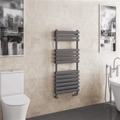 Eastbrook Tunstall Dubbele Handdoekradiator 50x120cm 893W Antraciet