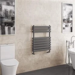 Eastbrook Tunstall Dubbele Handdoekradiator 60x80cm 742W Antraciet