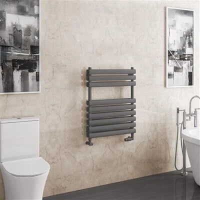 Eastbrook Tunstall Dubbele Handdoekradiator 60x80cm 742W Antraciet