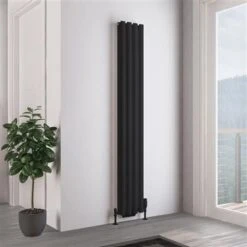 Eastbrook Tunstall Dubbele Radiator 30x180cm 952W Zwart Mat