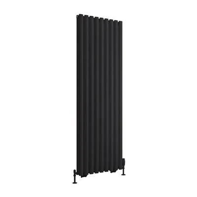 Eastbrook Tunstall Dubbele Radiator 60x180cm 2142W Zwart Mat - Afbeelding 2