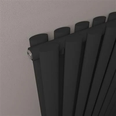 Eastbrook Tunstall Dubbele Radiator 60x180cm 2142W Zwart Mat - Afbeelding 3