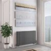 Eastbrook Tunstall Dubbele Radiator 105x60cm 1652W Antraciet