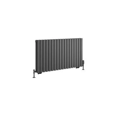 Eastbrook Tunstall Dubbele Radiator 105x60cm 1652W Antraciet - Afbeelding 2
