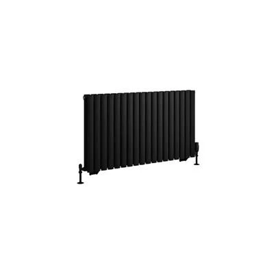 Eastbrook Tunstall Dubbele Radiator 105x60cm 1652W Zwart Mat - Afbeelding 2