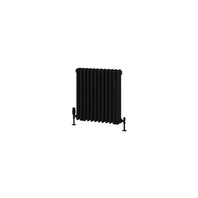 Eastbrook Rivassa 3 Koloms Radiator 55x60cm Staal 979W Zwart Mat - Afbeelding 2