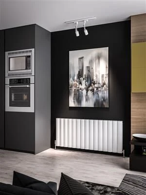 Eastbrook Guardia Radiator 140x60cm Aluminium 2400W Wit Mat