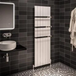 Eastbrook Rosano Radiator 55x180cm Aluminium 1896W Wit Mat